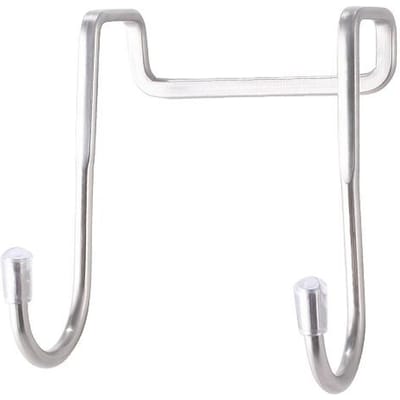 1 Pièce Crochets Doubles en S Acier Inoxydable Installation Facile Sans Perçage Polyvalent Cintre pour Porte de Placard