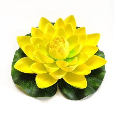 10/17/28/40/60cm Lotus Kunstbloem Drijvende Nep Lotusplant Levensechte Waterlelie Micro Landschap voor Vijver Tuindecoratie