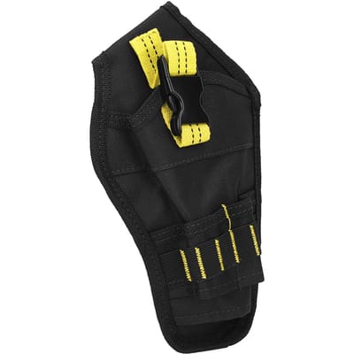 Draagbare Oxford Stof Mini Heuptas Boorhouder Opbergzakje voor Elektrisch Boorgereedschap(zwart geel ) black