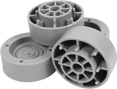 Wasmachine Voetstukken - Apparaat Verhogers - Apparaten Stabiliseren - Schokabsorberend Ontwerp - 4 Stuks - Grijs