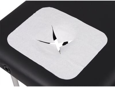Disposable face cover voor massagetafels - hoofdsteun hoesjes - Gezichtskussens 100 stuks wegwerpdoekjes | facecovers Groot