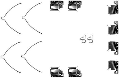 Hella Pagid accessoireset voor remblokken voorzijde Toyota MR2 II Coupé K0134