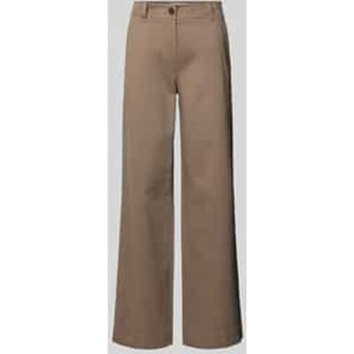 broek met rechte pijpen van katoenmix