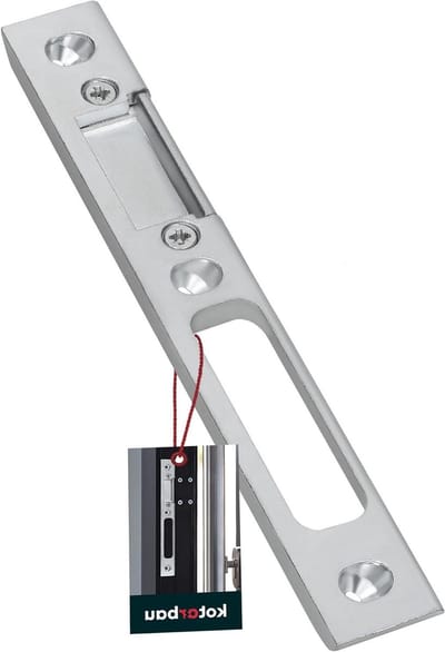 Sluitplaat Deur - Verstelbaar Sluitstuk - Beveiliging Huis - Gegoten Aluminium - 18 cm - Rechts