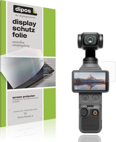 dipos – 4x Matte Beschermfolie geschikt voor DJI Osmo Pocket 4 | Krasbestendige & antireflecterende Screenprotector Ultra-Thin
