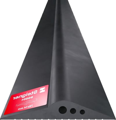 Garagedeur Drempelafdichting - Tochtstrip Rubberen Drempel - Garage Afdichting - Waterkerende Barrière - 5m 14mm x 78mm - Zwart