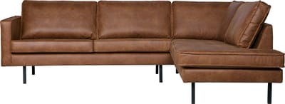 WOOOD Rodeo Hoekbank Rechts - Recycle Leer - Cognac - 85x266x86