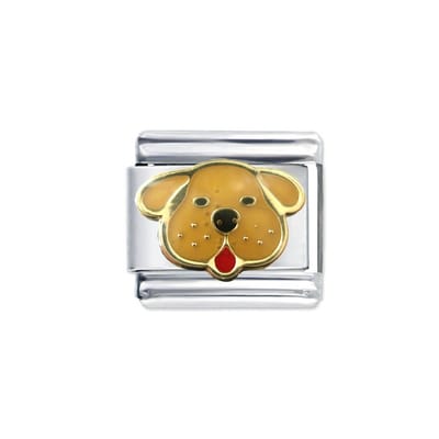 Bedel - Hondje - 9mm- voor Italiaanse Bedelarmband - Schakelarmband