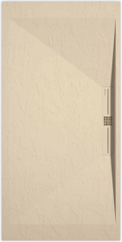 Sanifun douchebak Stone Side Cream Slate 900 x 800 P