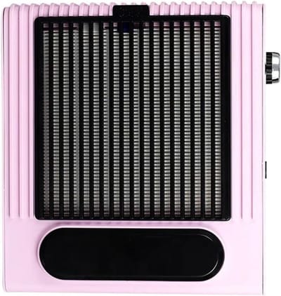 Nagelstofafzuiger - Nagelstofzuiger - Nagelverzorging - 80W Sterke Kracht - 23x21x6.7CM - Wit/Roze/Groen