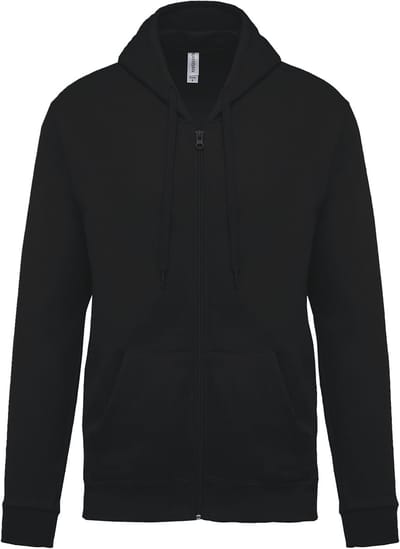 Kariban Sweater met rits en capuchon K479 - Black - S