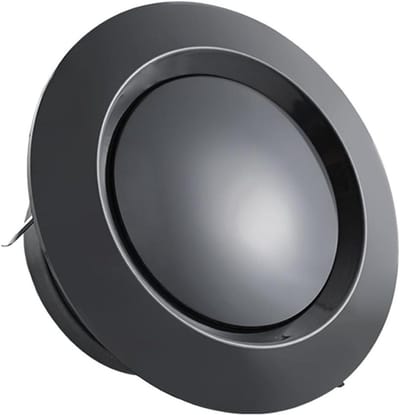 Luchtrooster Rond - Ventilatieafdekking - Luchtstroom Reguleren - Stil en Decoratief - 75 mm - Zwart
