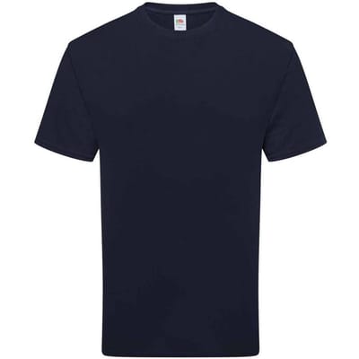 Fruit of the Loom Katoenen uniseks T-shirt voor volwassenen (Deep Navy)