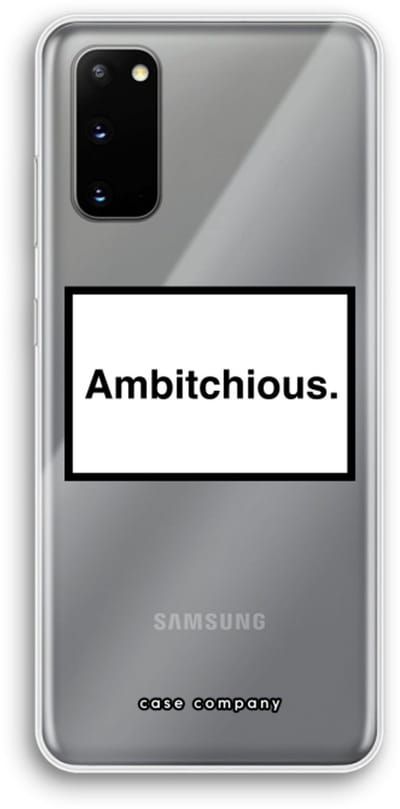 Case Company® - Hoesje geschikt voor Samsung Galaxy S20 hoesje - Ambitchious - Soft Cover Telefoonhoesje - Bescherming aan alle Kanten en Schermrand