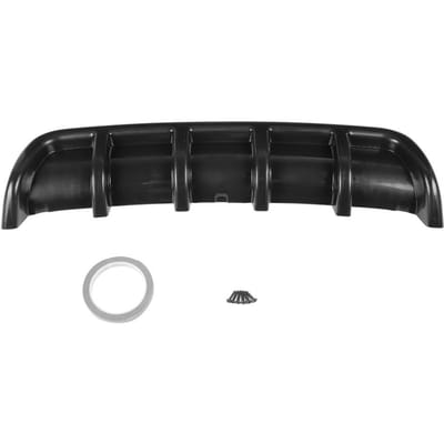 Zwarte Universele Auto Achterbumper Haaienvin Spoiler Diffuser(Koolstofvezel) black