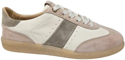 Gianluca Pisati Carol Tof-Lat-Sal Sneakers Wit/Roze/Blauw Leer en Suede dames - Wit - 37
