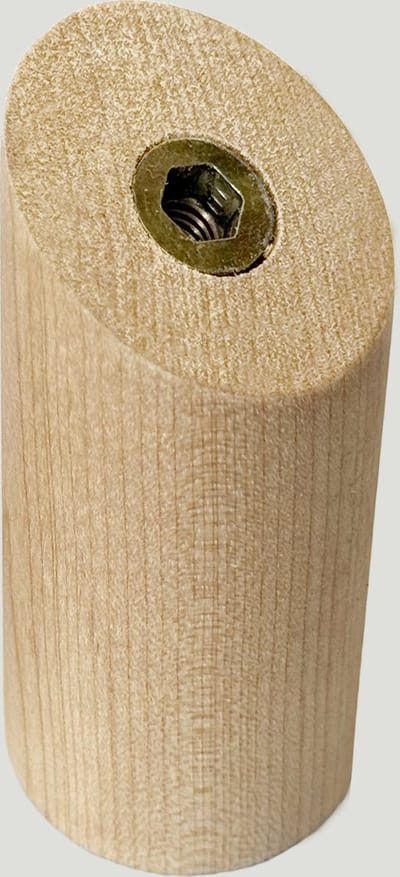 Set van 6 houten kledinghaken (kapstok), berkenhout