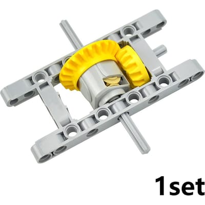 Hightech Bouwstenen Differentieel Gecombineerd Tandwiel Differentieel Wielen Compatibel met Technische Onderdelen 6573 62821 65414 Stenen