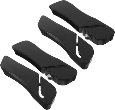 Fiets Stuuruiteinden - Handvatten Mountainbike - Verbeteren Controle - Lichtgewicht Aluminium - 10.20X2.60X1.70CM - Zwart