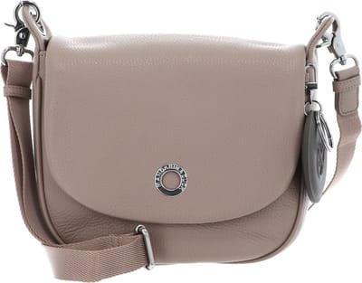 MANDARINA DUCK Leren Schoudertas Mellow Leather Hunting Bag Warm Taupe
