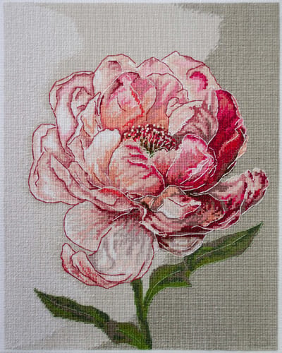 Borduurpakket ABRIS ART - Graceful Beauty - Verfijnde Schoonheid - telpatroon 256