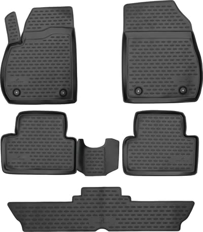 Walser Rubberen Voetmatten XTR geschikt voor Opel Zafira Tourer C (P12) - 7 zetels 10/2011-Vandaag