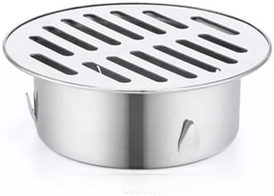 Vloerafvoer - Keukenvloerafvoer - Doucheafvoer - Universele wastafel zeef - Ronde vloerafvoer - RVS - Anti-verstoppingsvloerput - Doucheafvoerafdekking - Accessoires voor spoelbakken - 12,8 cm - Zilver