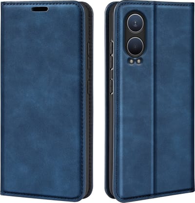 MobyDefend Hoesje - Geschikt voor OnePlus Nord CE 4 Lite - Luxe Wallet Bookcase (Magnetische Sluiting) - Blauw