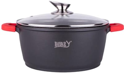 Bavary KATG24 Pan - Braadpan - Soeppan - Ø 24 cm - Inductie - Keramisch - 3.8 Liter - Zwart