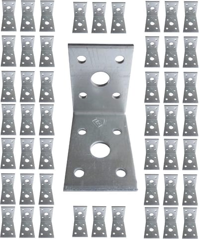 Set van 50 Heavy Duty Hoekbeugels voor Sterke Versteviging
