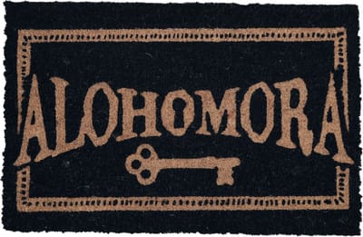Harry Potter Alohomora Unisex Deurmat - matzwart - Standard