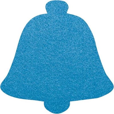 Kerstbel vilt onderzetters - Lichtblauw - 6 stuks - ø 10 cm - Kerst onderzetter - Tafeldecoratie - Glas onderzetter - Cadeau - Woondecoratie - Tafelbescherming - Onderzetters voor glazen - Kerst tafelen - Woonaccessoires - Tafelaccessoires