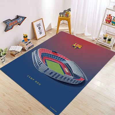 F-FC B-Barcelona Logo Vloermatten Antislip Waterabsorberend Slaapkamer Mat Huishoudelijke Tapijten Kinderkamer Oefenmat 120*160cm