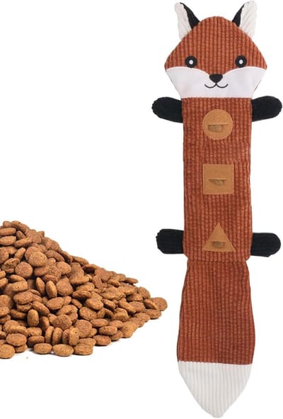 Hondenspeelgoed Verrijkend - Snuffelmat Hond - Mentale Stimulatie - Versterkte Naden - 16 x 15 x 3 cm - Vos