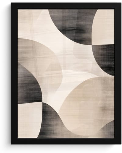 Poster in lijst - Fotolijst 30x40 cm - Posters - Grillige vormen - Subtiele overgangen - Dynamisch - Posterlijst zwart - Decoratie - Wanddecoratie woonkamer - Muurdecoratie slaapkamer