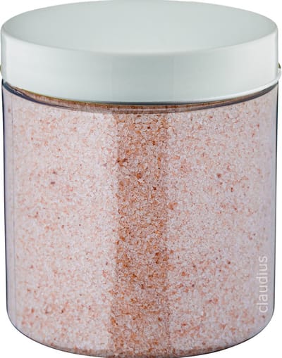 Claudius Himalayazout 300 gram - fijne korrels (0,4 - 0,9 mm) - 100% natuurlijk - Pot met witte deksel