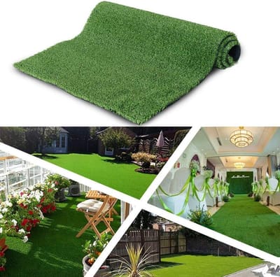 Kunstgras Tapijt - Natuurlijk Gazon - Buiten Tuin - Met Drainage Gaten - 1.5 x 3 Meter - Groen