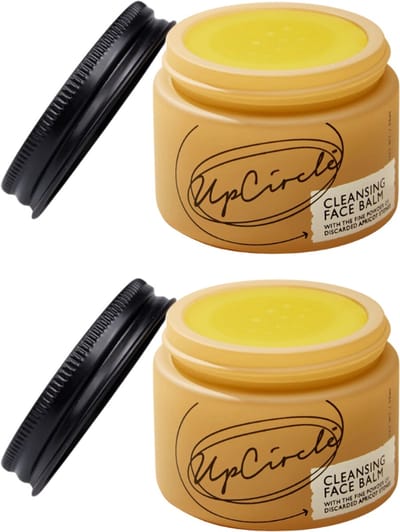 UpCircle - Gezichtsreiniger Balm - Upcycled Abrikozenpitten - Voor Alle Huidtypes - Met Haverolie en Vitamine E - Dermatologisch getest - 2 x 55 ml