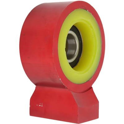 Aandrijfas Steunlager Heavy Duty Rood PU Aluminiumlegering Rubber Vervanging voor Chevy Impala Belair yellow