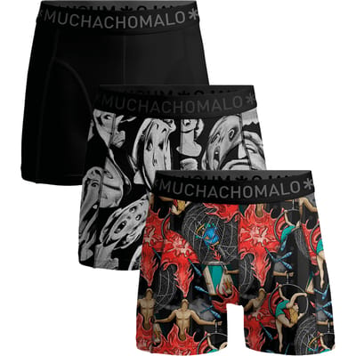 Muchachomalo Boxershort Heren – 3 Pack – 95% Katoen – Heren Ondergoed – Kleding – Stevig Ondergoed – Onderbroeken Heren