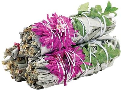 Dahlia Sage Smudgestick - 10 cm. - Salie Smudge - per stuk