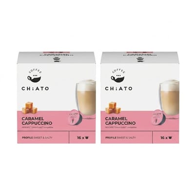 Koffiecapsules compatibel met NESCAFÉ® Dolce Gusto® CHiATO Caramel Cappuccino, 16 st.