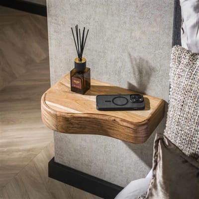 Hoyz Collection - Nachtkastje Organic - Massief Acacia Naturel - Set van 2