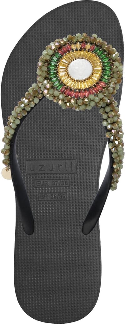 Uzurii | Teenslippers | Dames | Zwart | Maat 35/36