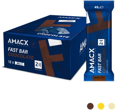 Amacx Fast Bar - Energiereep - Energie Reep - Chocolate - 12 pack