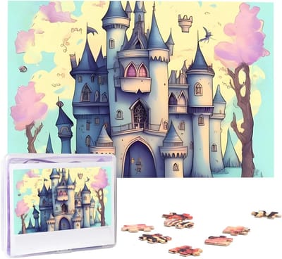 Kasteelpuzzel - Volwassen puzzel - Ontspannen thuis - Gepersonaliseerde afbeelding - 1000 stukjes - Sprookjeskasteel