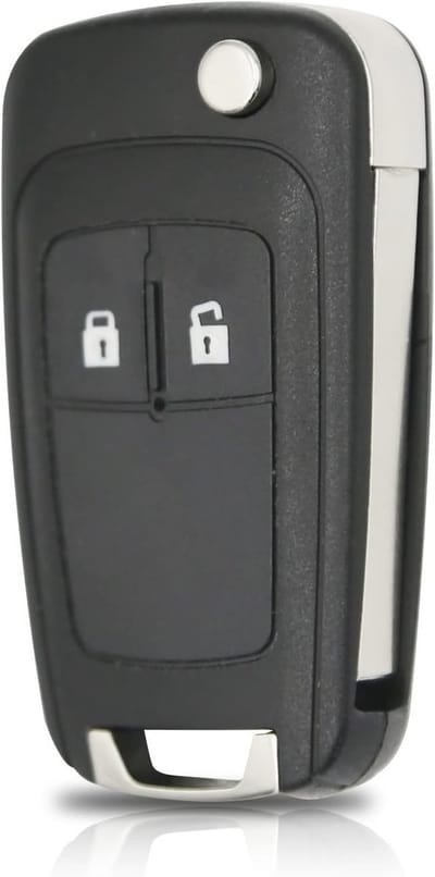 Autosleutel hoes 2-knops - Opvouwbaar ontwerp - Matte hard shell - Bescherming voor Opel - ShopVlot