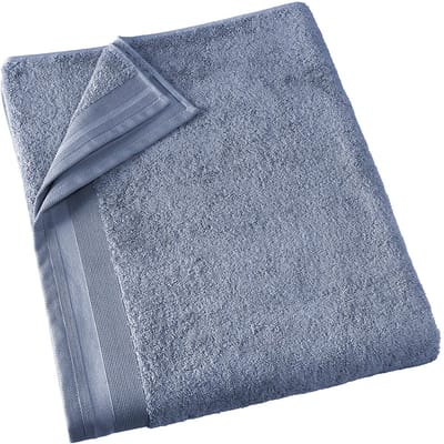 De Witte Lietaer Badlaken Contessa, Stone Blue - 100 x 150 cm - Katoen