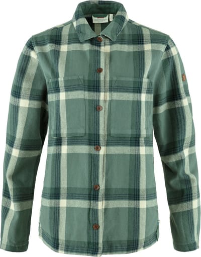 Fjällräven Singi Flannel - Patina green-deep patina - Maat Damen_L