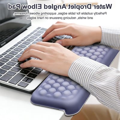 Ergonomische L-vormige polssteun van traagschuim voor toetsenbord, ideaal voor kantoor en gaming, comfortabel en ondersteunend